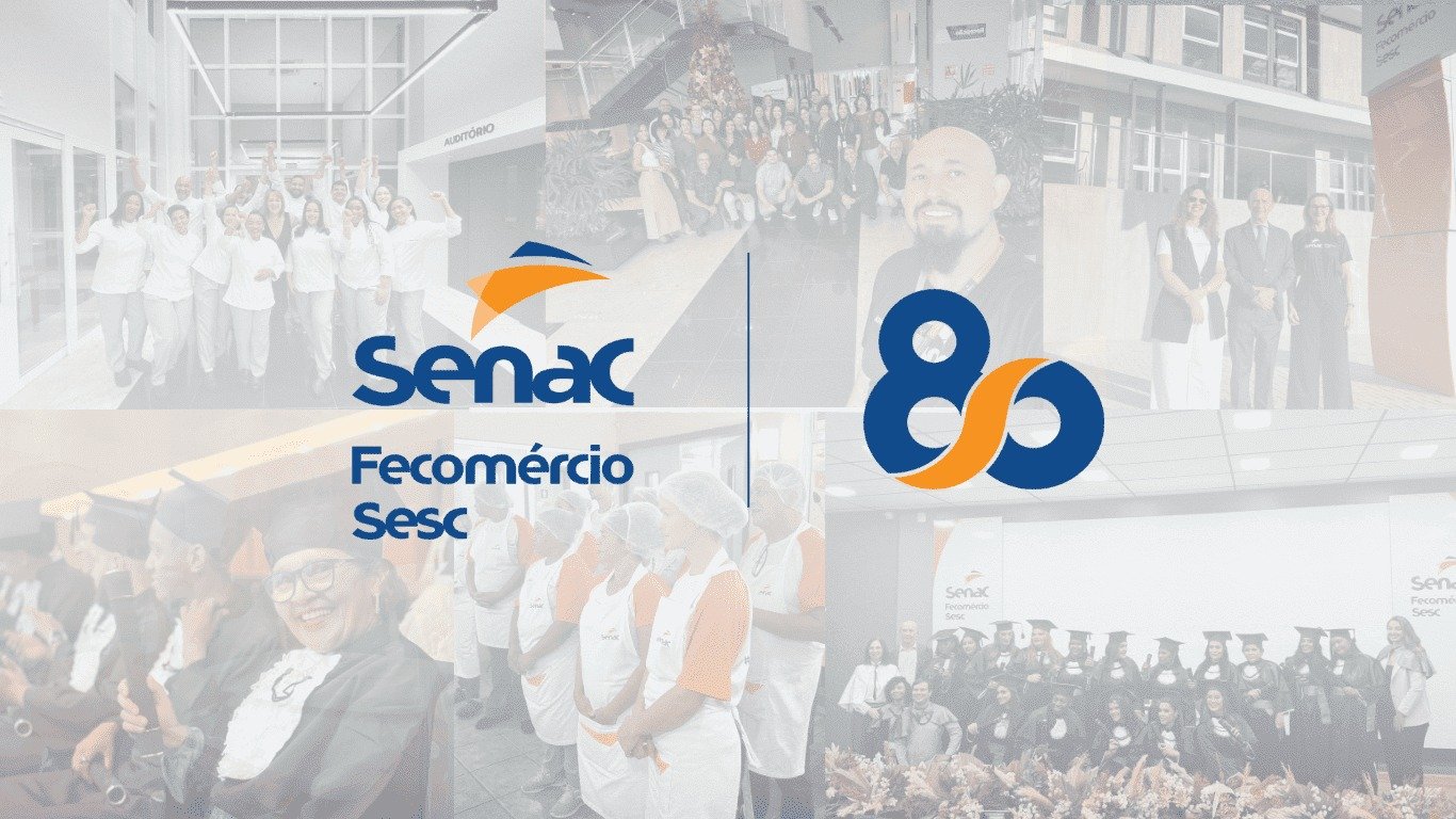 80 anos de transformação pela educação: o Senac impacta mais de 80 milhões de vidas.
