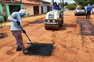 Cobertura em vias de três bairros