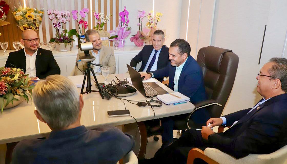 Governador Wanderlei Barbosa discute ponte Filadélfia-Carolina e eleição na presidência do Consórcio Amazônia Legal.