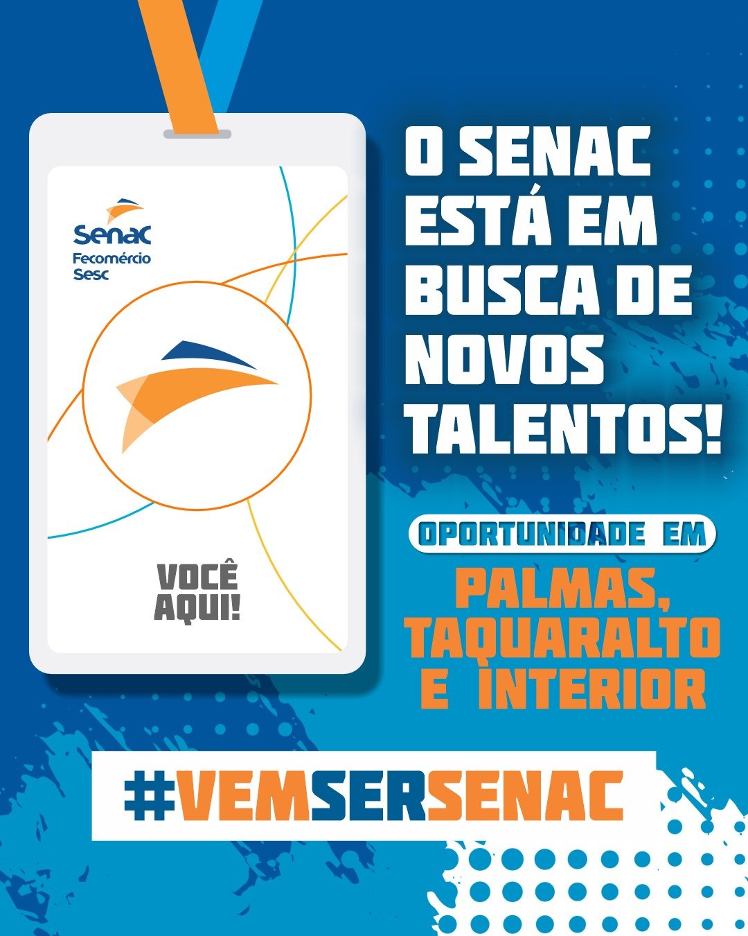 Senac Tocantins convoca para vaga de Instrutor de Gastronomia.