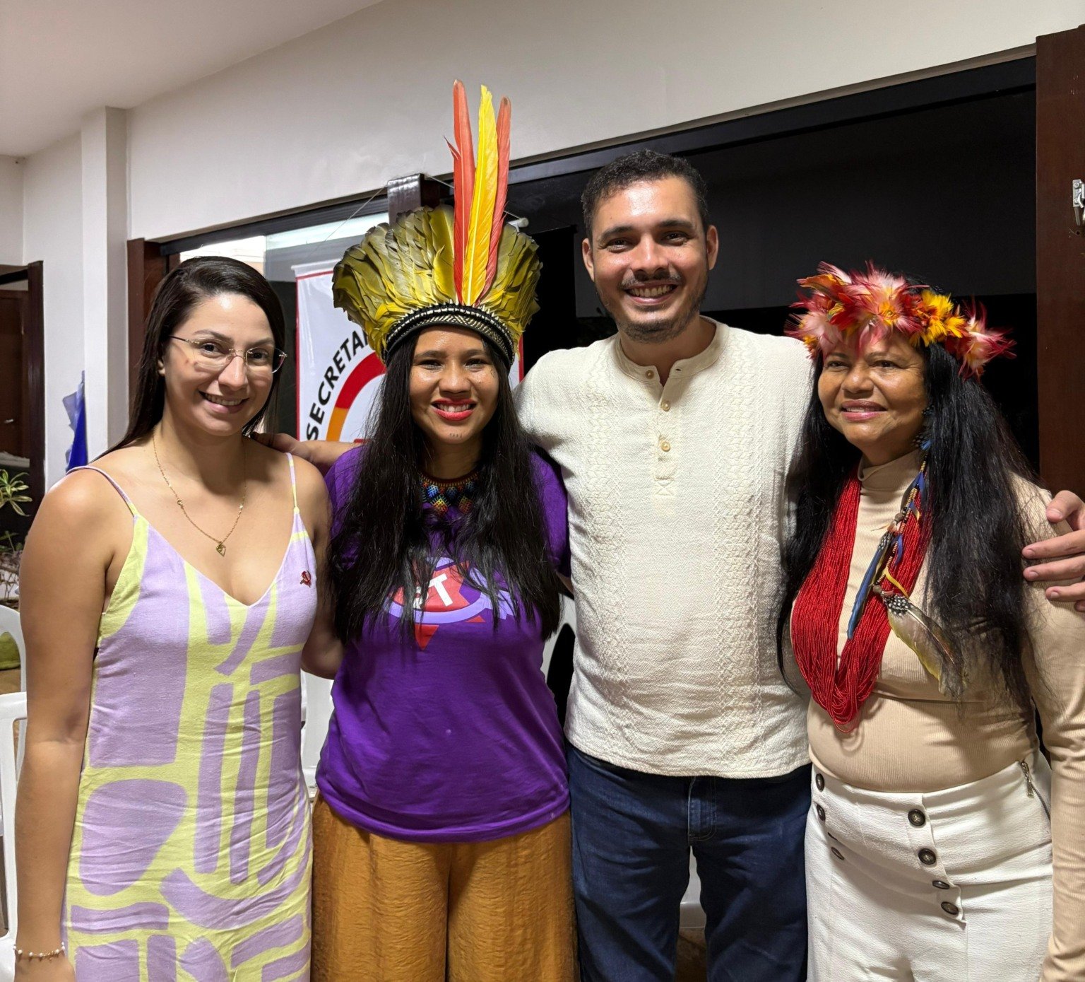 PT Tocantins reforça estrutura com adesão de Narubia Werreria e lideranças indígenas em Palmas