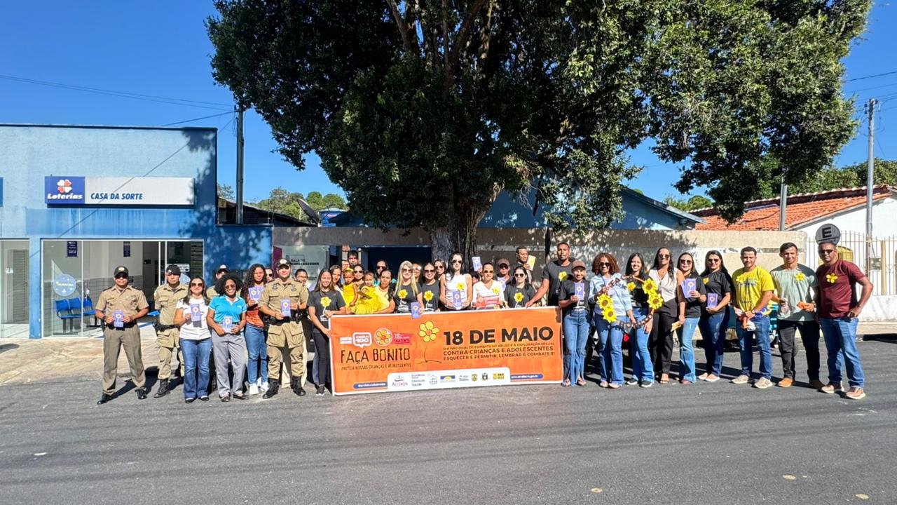 Arraias recebe ação educativa e adesivaço da Polícia Civil em alusão ao Maio Laranja
