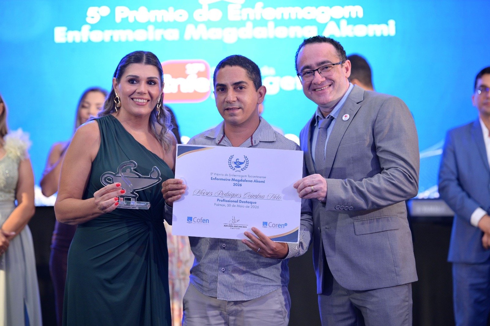 Profissional Destaque na Enfermagem Tocantinense contempla instrutor do Senac Tocantins pelo Coren-TO